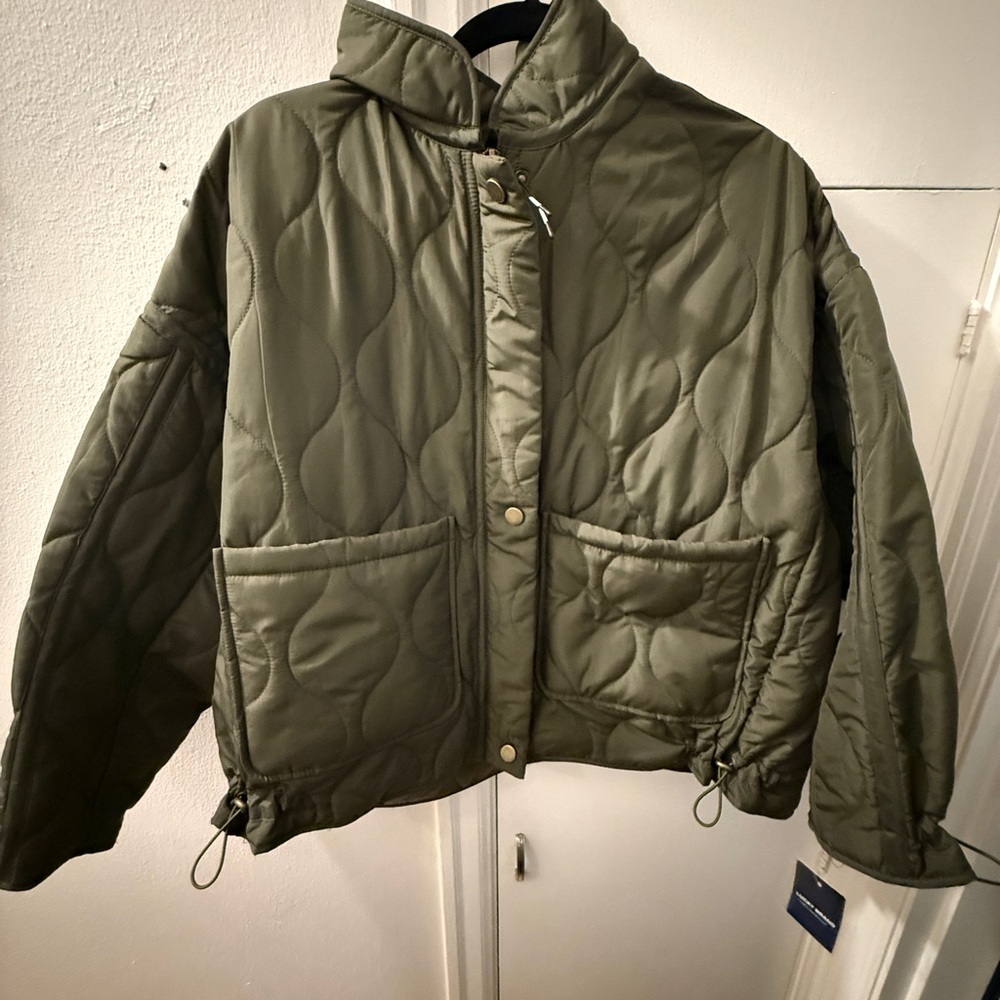 Lucky Brand Khaki Quilted Jacket